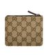 Gucci GG Monogram Coin Pouch, &pound;80, Accessories, Beige/Brown, Canvas, Back view